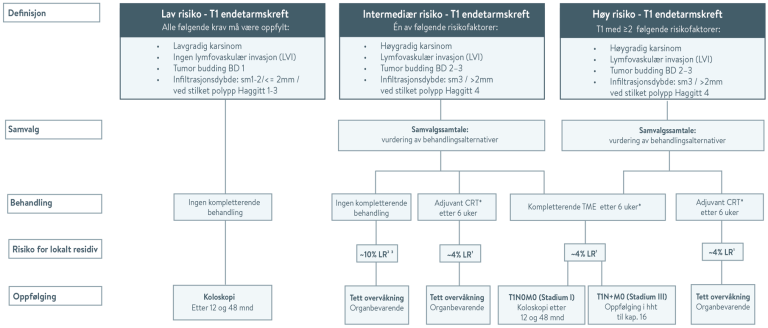 Figur 6.7: Flytskjema T1-Tykktarmskreft