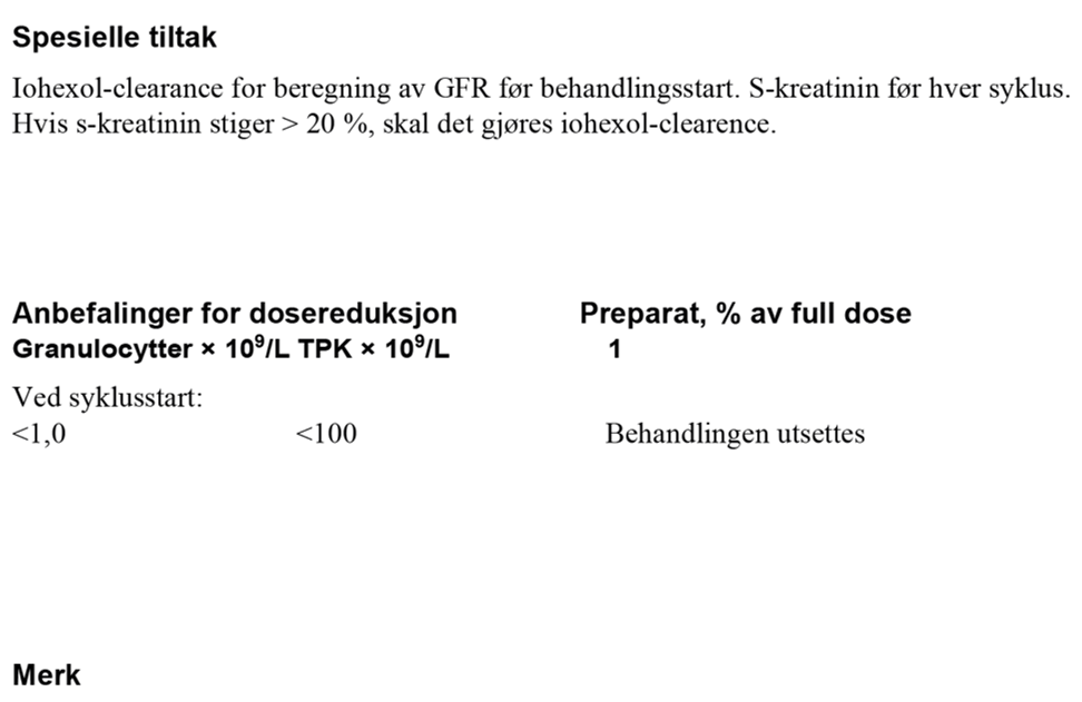 Testikkelkreft - Karboplatin XXII spesielle tiltak.png